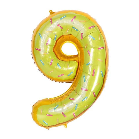 Skaičius 9 iš folijos oro balionas šventėms ir pramogoms 42 colių (105 cm)