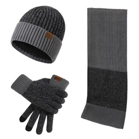 Žiemos rinkinys (pirštinės, šalikas, kepurė), pilka M12112101-2