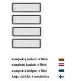 Filtras Xiaomi Mi Vacuum Mop (Mijia 1C) , 2C, robot x10, x10 plus, S10 Plus,&nbsp; 4 vnt (pakaitalas)
