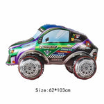 4D lenktyninio automobilio aliuminio plėvelės balionų rinkinys SET1