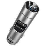 Baseus Energy Column Bluetooth FM moduliatorius, kroviklis 2x USB QC3.0 3,1A