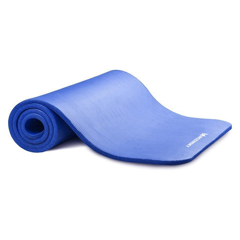 Neslystantis gimnastikos kilimėlis mankštai, mėlynas