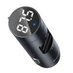 Baseus Energy Column Bluetooth FM moduliatorius, kroviklis 2x USB QC3.0 3,1A