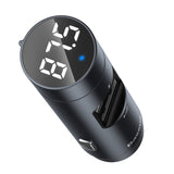 Baseus Energy Column Bluetooth FM moduliatorius, kroviklis 2x USB QC3.0 3,1A