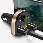 Dudao Bluetooth automobilinis FM moduliatorius, kroviklis 2x USB 3.4A
