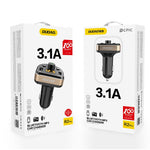 Dudao Bluetooth automobilinis FM moduliatorius, kroviklis 2x USB 3.4A