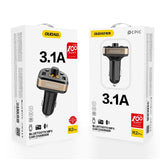 Dudao Bluetooth automobilinis FM moduliatorius, kroviklis 2x USB 3.4A
