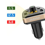Dudao Bluetooth automobilinis FM moduliatorius, kroviklis 2x USB 3.4A