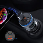 Ugreen 2x USB Quick Charge 3.0 automobilinis FM moduliatorius, kroviklis