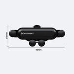 Wozinsky Gravity Car Mount Phone Holder for Air Outlet black (WCH-01) - www.e-navigacijos.lt