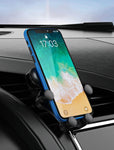 Wozinsky Gravity Car Mount Phone Holder for Air Outlet black (WCH-01) - www.e-navigacijos.lt